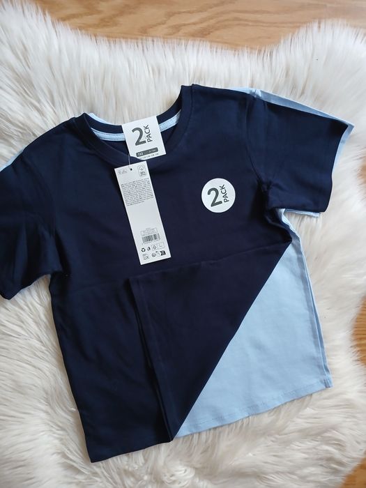Zestaw bluzki t-shirt chłopięce 122