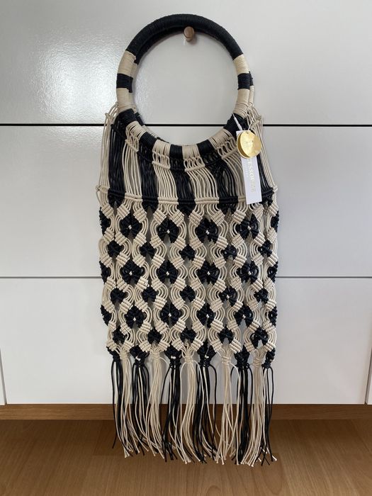 Nowa Pleciona torebka plazowa