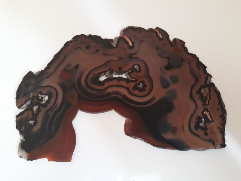 Lâmina de geode de Agata cornalina