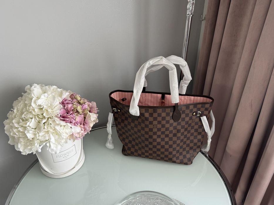 Torebka LV Neverfull MM Rose Ballerine Nowa