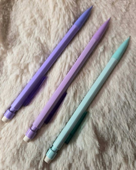 3x Ołówek Automatyczny BIC Matic Pastelowy z Gumką