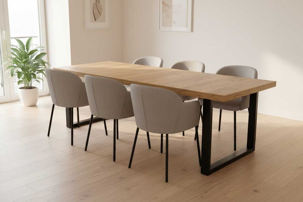 Stół rozkładany 140/240 UNO LOFT metalowe nogi|SALON|JADALNIA|KUCHNIA