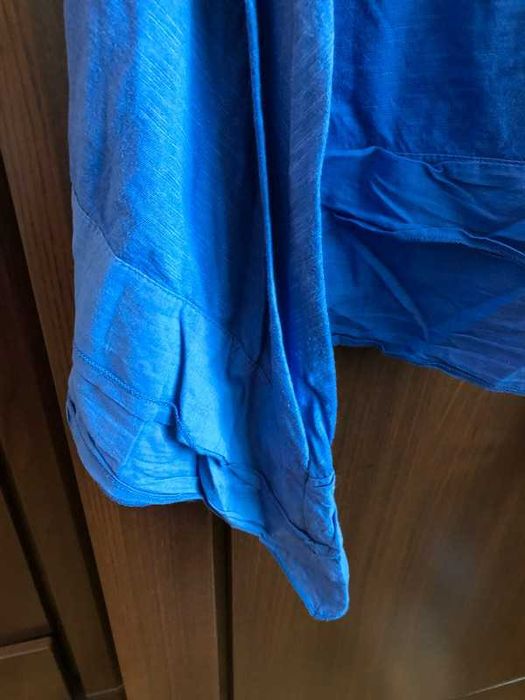 Asymetryczna sukienka L (40) Next bawełna, niebieska