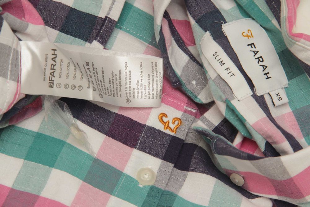 Farah рр XS-S рубашка из хлопка slim fit