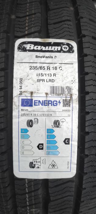 Sprzedam 4 nowe opony  zimowe Barumy 235/65R16 Cwzmacniane