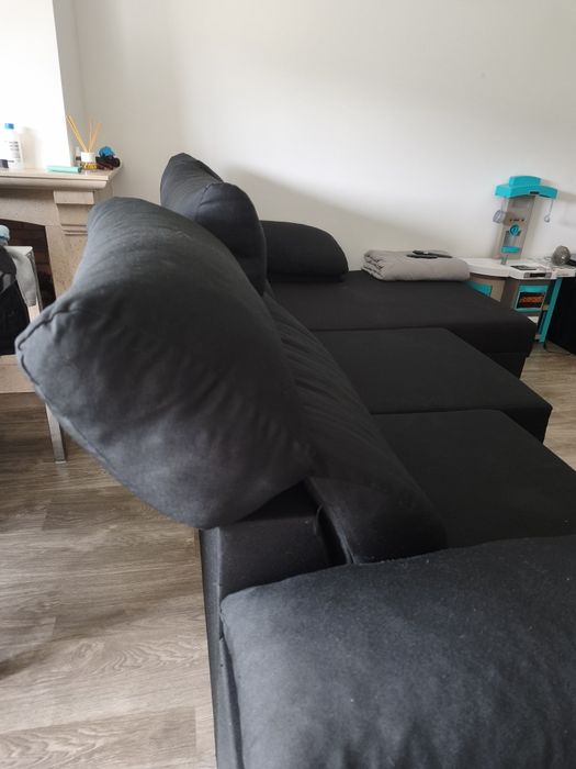 Vendo sofá preto