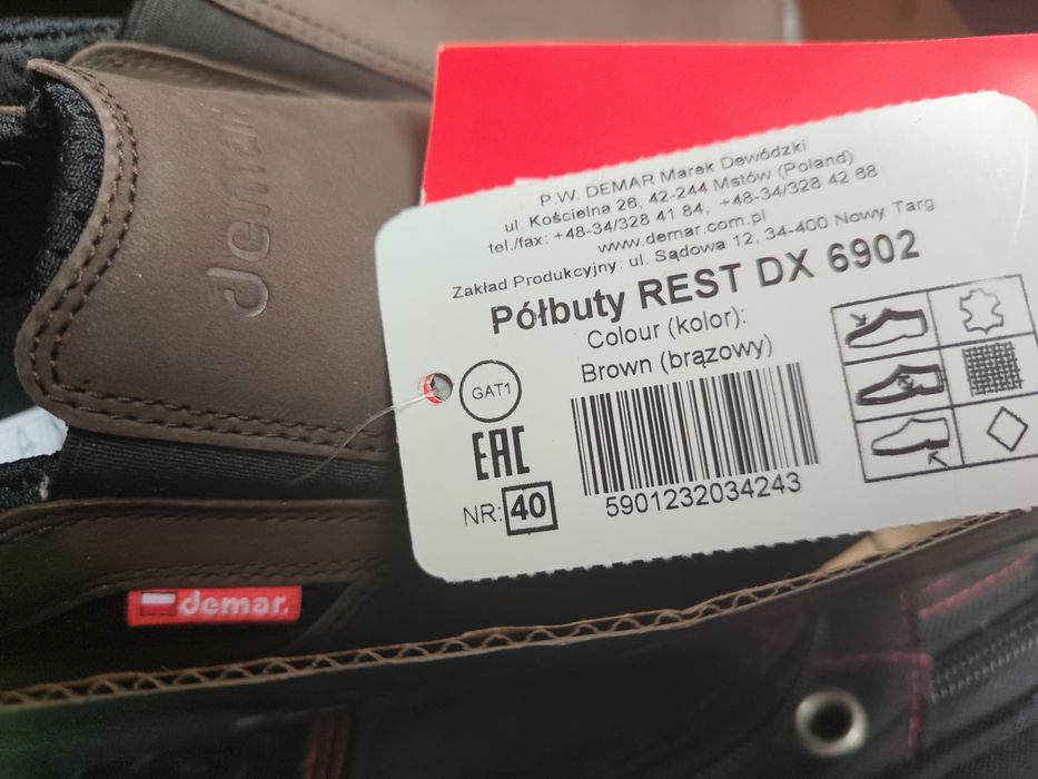 Buty robocze półbuty ochronne Demar REST DX 40