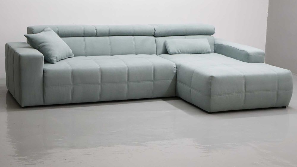 TKA Narożnik regulowane zagłówki szałwiowy kolor rogówka kanapa sofa