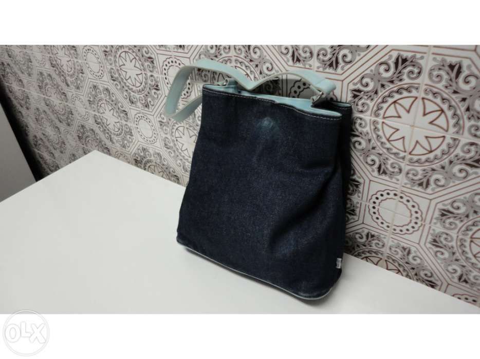Hellius Blue Denim and Leather Ladies' Bag