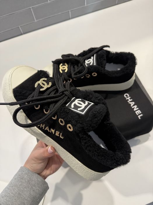 Утеплені кеди Chanel на стопу 24,5 см