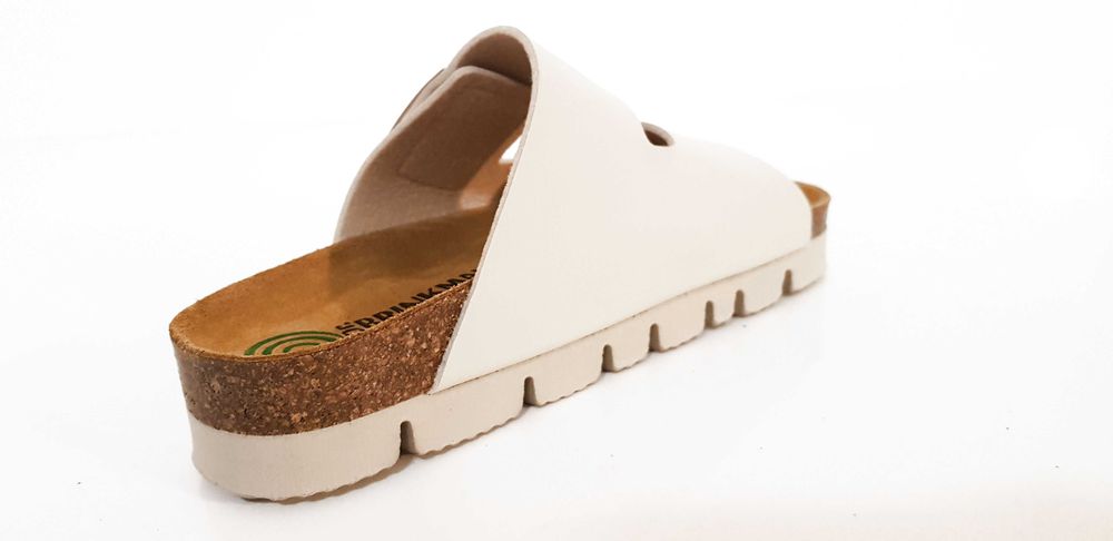 Klapki damskie Dr Brinkmann offwhite komfort rozmiary 36,37,38,39,40