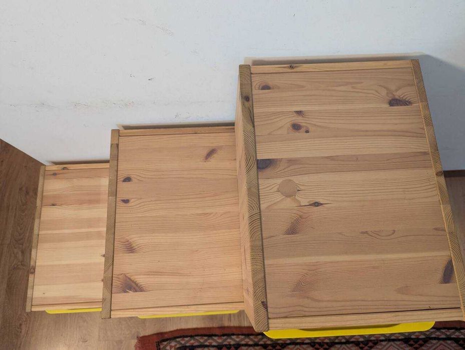 Conjunto 2 Estruturas IKEA TROFAST em Madeira + 11 Caixas Arrumação