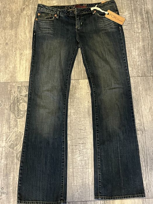 Flared bootcut jeans Fox New y2k opium archive кльош фларед
