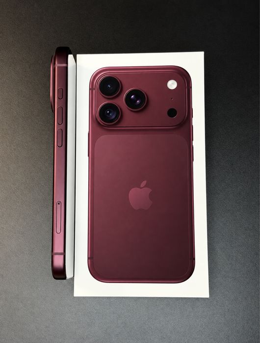 iPhone 18 Pro 256 GB Burgundy | Open Box | Gwarancja Apple | 0 cykli | SIM + eSIM