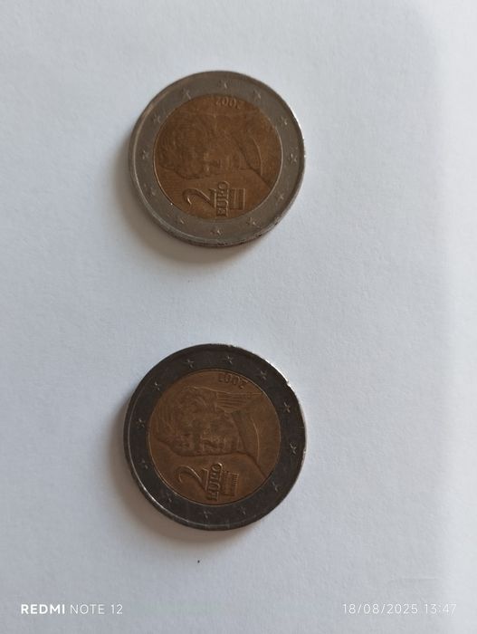 Moedas 2€ raras de 2002