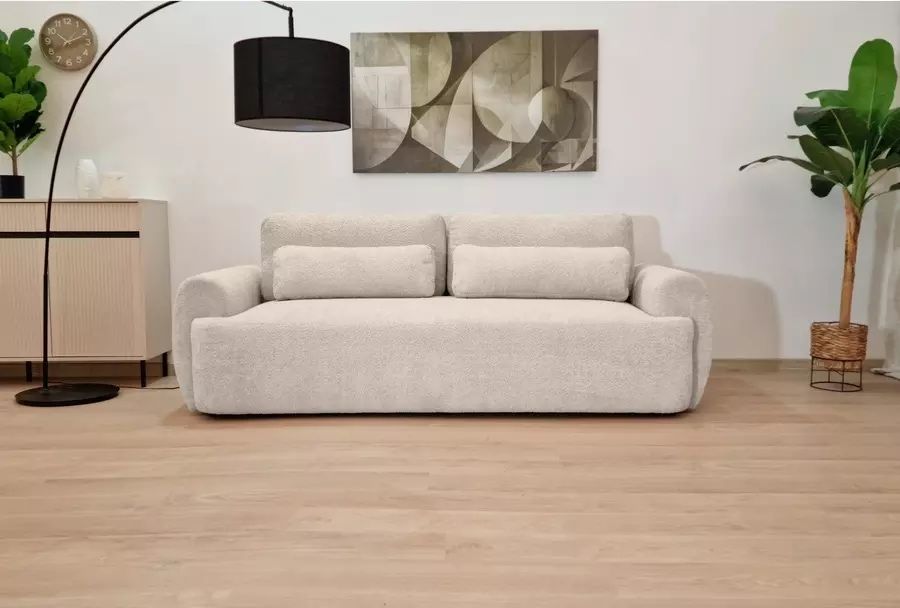 Sofa rozkładana z pojemnikiem funkcja spania WJW