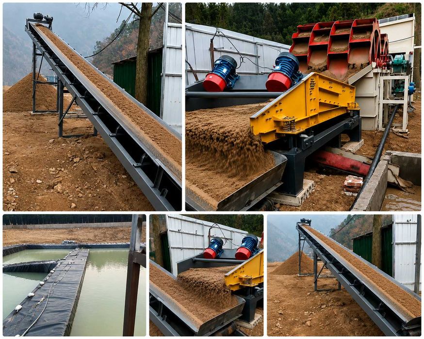 Linia do płukania i przesiewania piasku Powertec | 100–150 t/h