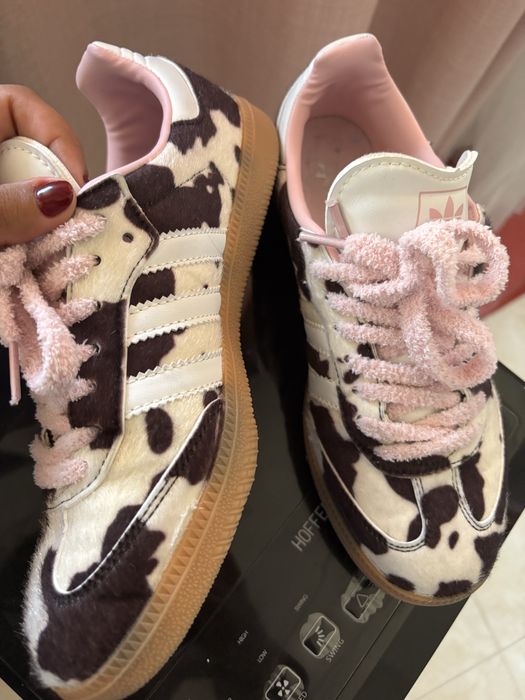 Adidas cow print