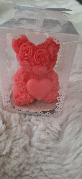 Walentynkowy miś mydełko box prezent