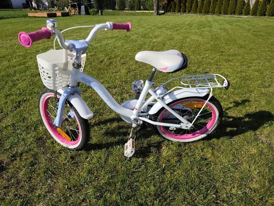 Polski Rowerek rower onilus 16cali dla dziewczynki kompletny zestaw+ gratis