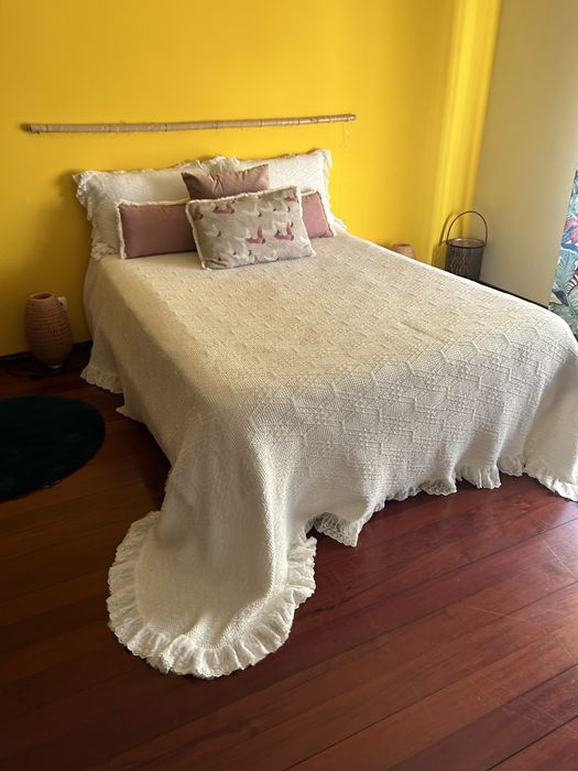 Colcha com 2 almofadões 270x270
