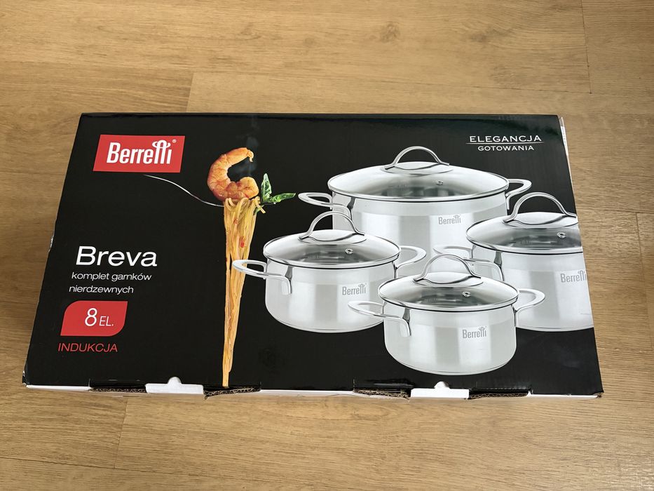 Komplet garnków Berretti Breva 8 elementów, indukcja