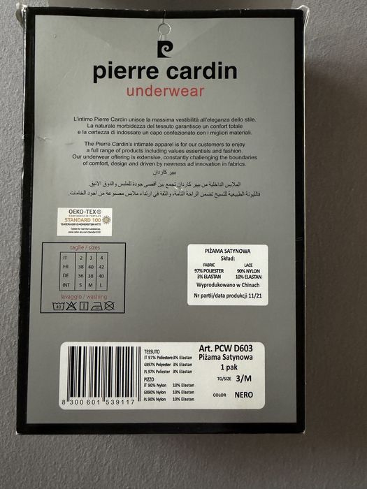 Pierre Cardin pizama satynowa rozm. M