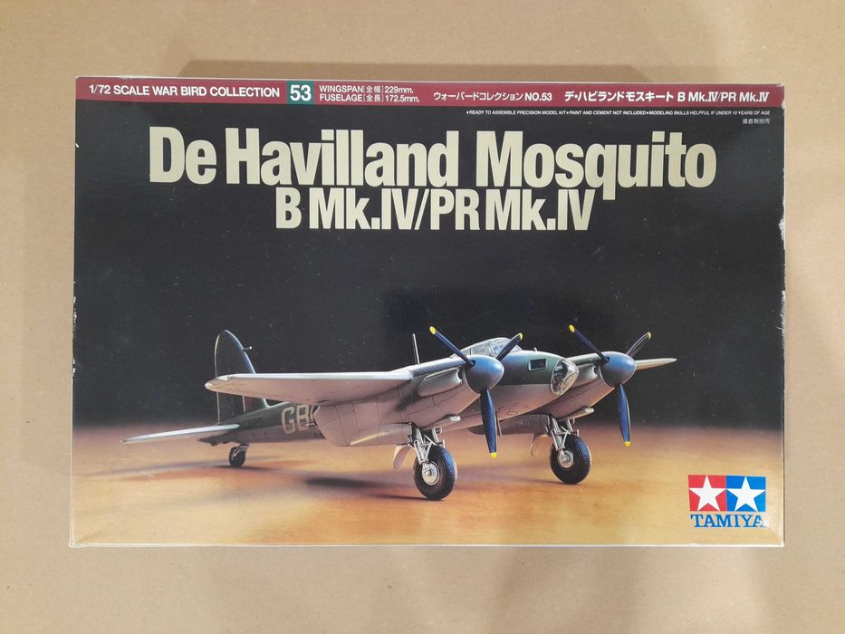 Model samolot do sklejania De Havilland Mosquito B wojna 1:72 Tamiya