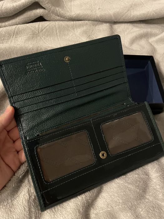 Portfel lakierowany Witchen ze skóry