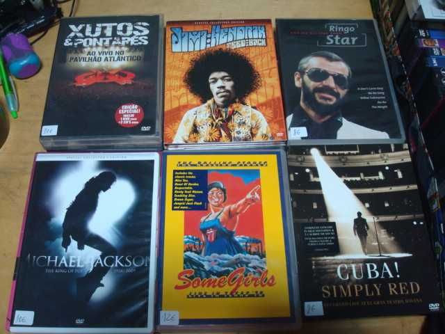 lote 23 dvds musicais ver descrição