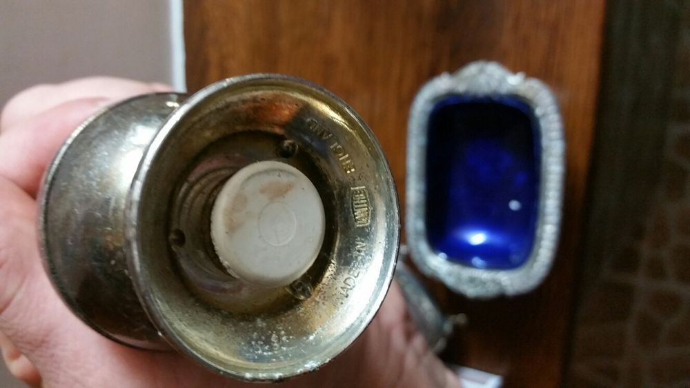 Zestaw komplet posrebrzany sosjerki solniczki antyk stare wiktoriański