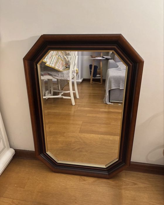 Espelho vintage em madeira