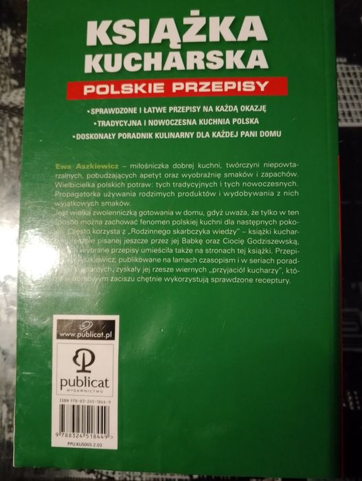 Książka kucharska. Polskie przepisy. Ewa Aszkiewicz
