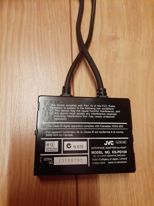 JVC KS-PD100 IPOD Interface ADAPTER kabel, moduł