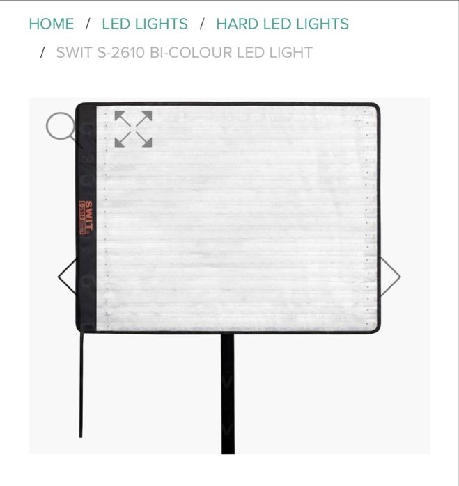 Painel de iluminacao x2 led portatil swit s2610