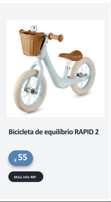 Bicicleta de Equilíbrio Rapid 2