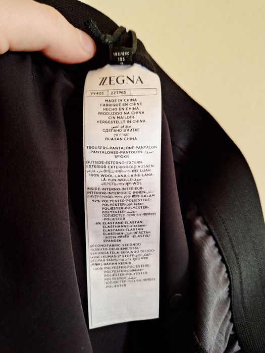 Spodnie Ermenegildo Zegna TechMerino Zegna 100%Wool Nowe z metkami!