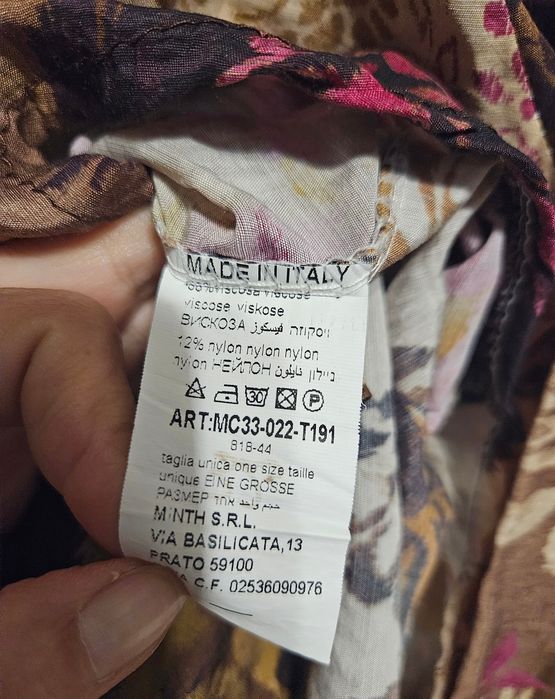 Brązowa beżowa koszula Made in Italy