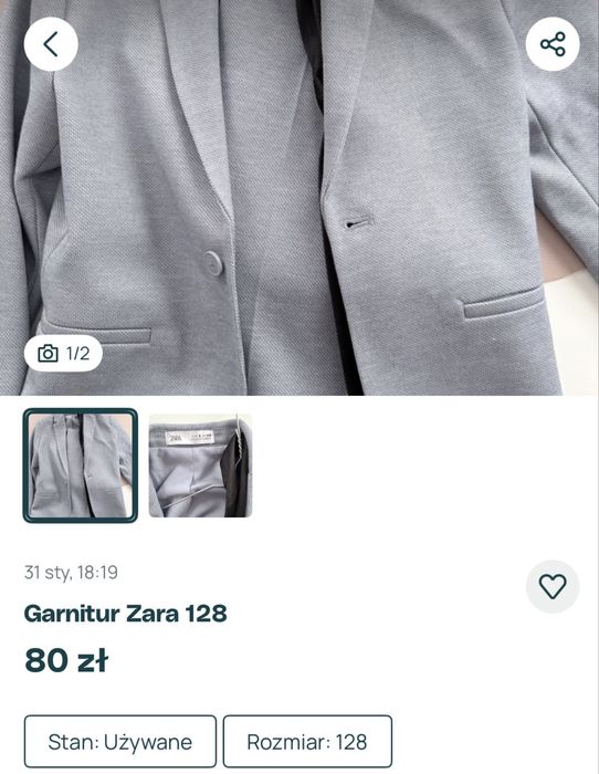 Garnitur Zara 128