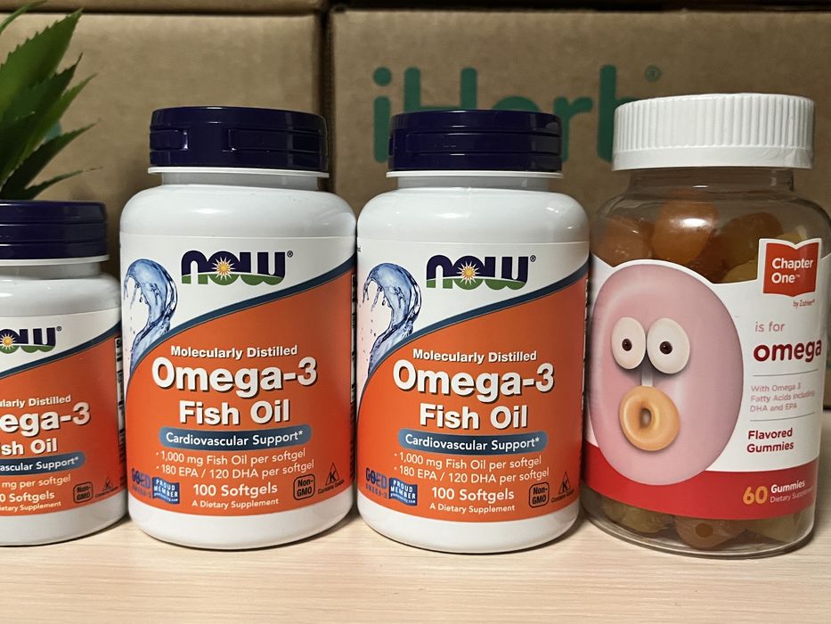 Омега 3, рыбий жир,180 мг 100 капсул