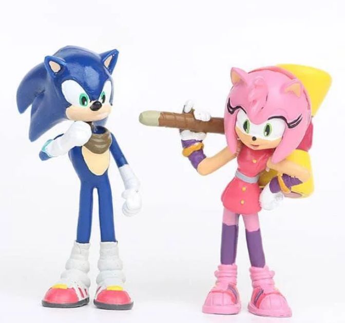 Набор фигурок 6в1 Ежик Супер Соник (7 см) Sonic Boom (S001)