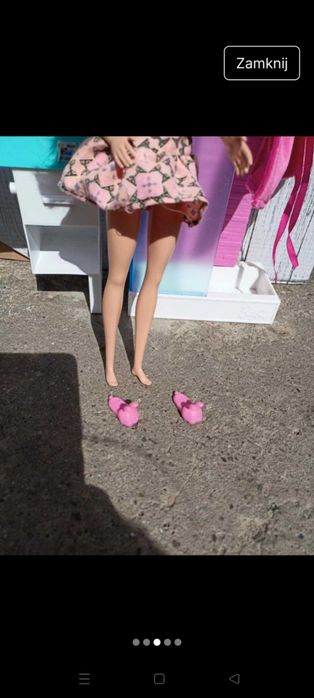 Lalka barbie prysznic umywalka i akcesoria