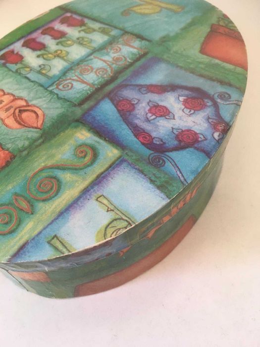 Conjunto de 8 Caixas com Padrão Esverdeado64585231339650124