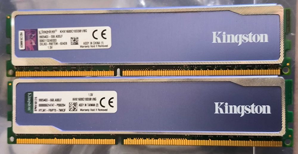 Оперативна памʼять DDR3 1600 2x8gb, 3x4gb = 28gb