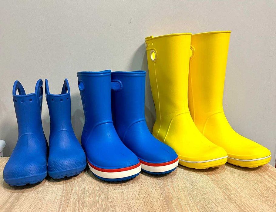 Кроксы 3 пары! Crocs Crocband Rain Boots Оригинал!