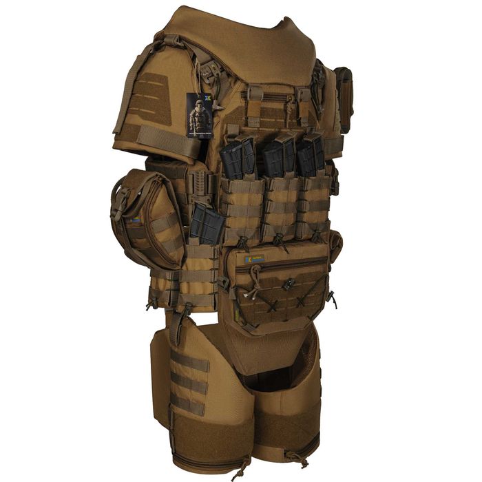 Бронежилет 6 класу з балістичним захистом всього тіла. Койот. ≈12кг