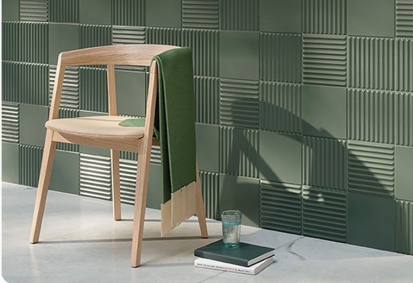 Plytki Neve Creative Dark Green Ściana STR 19,8x19,8 Ceramika Paradyz