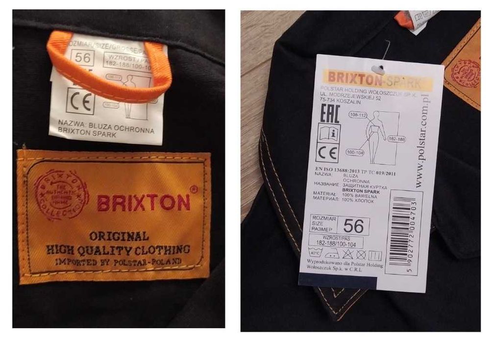 Bluza i spodnie ogrodniczki – Brixton SPARK – 56