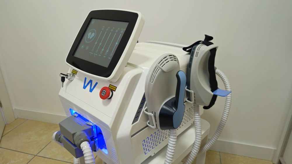 EMS sculpt com 4 estimuladores