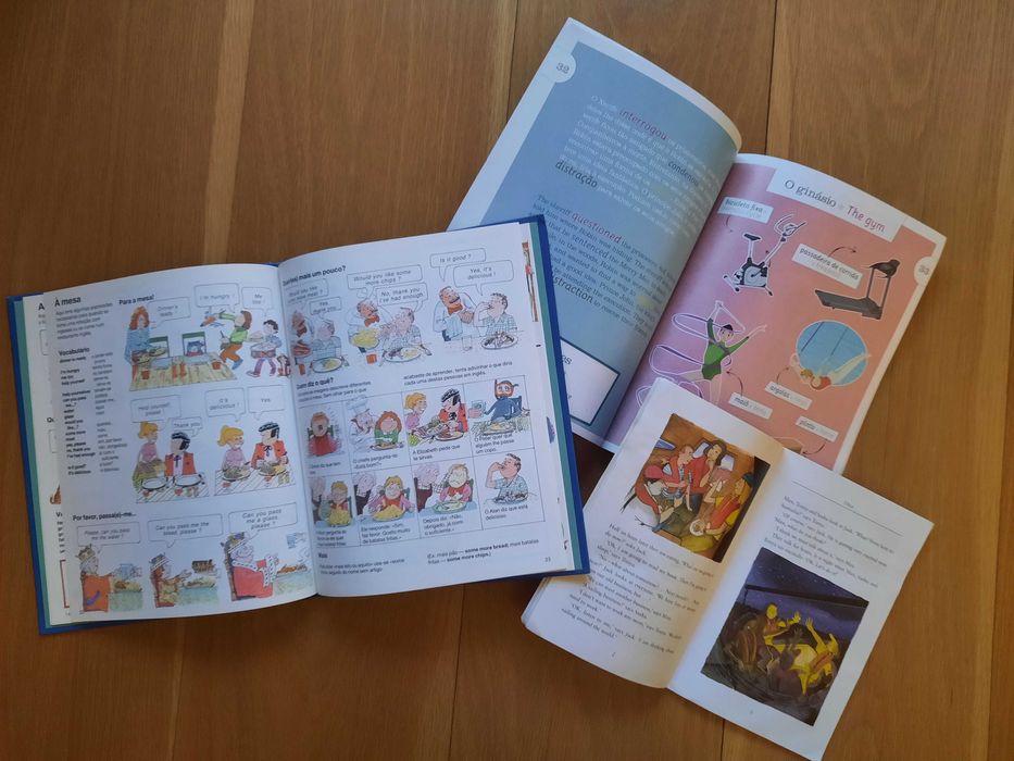 Livros 3x juvenis Inglês - c/ bonecos (desc 40%)